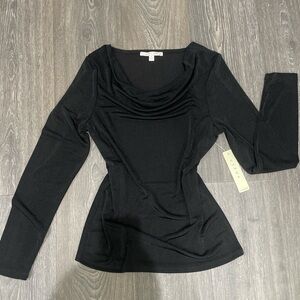 Cyrus Black Long Sleeve Blouse